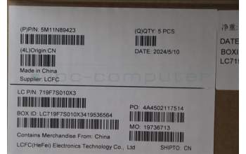 Lenovo 5M11N89423 C-Cover with keyboard,German,Black,Backlight