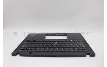 Lenovo 5M11N89459 C-Cover with keyboard, Portuguese, Black, Backlight, UK
