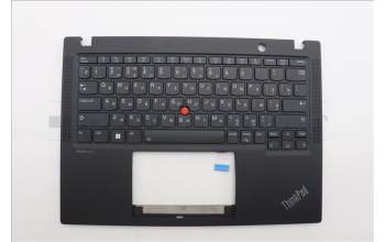 Lenovo 5M11N89462 C-Cover with keyboard, Russian, Black, Backlight, US