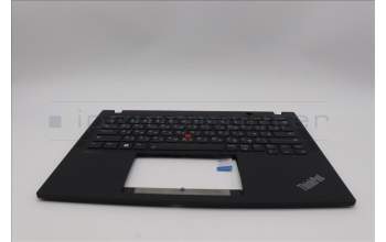 Lenovo 5M11N89462 C-Cover with keyboard, Russian, Black, Backlight, US