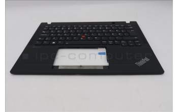 Lenovo 5M11N89517 C-Cover with keyboard, Danish, Black, Backlight, WWAN, UK