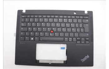 Lenovo 5M11N89530 C-Cover with keyboard, French, Black, Backlight, WWAN, US