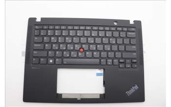 Lenovo 5M11N89539 C-Cover with keyboard, Greek, Black, Backlight, WWAN, US