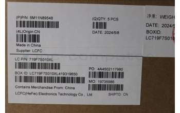 Lenovo 5M11N89548 C-Cover with keyboard, Icelandic, Black, Backlight, WWAN, UK