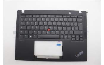 Lenovo 5M11N89551 C-Cover with keyboard, Italian, Black, Backlight, WWAN, UK