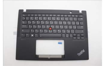 Lenovo 5M11N89575 C-Cover with keyboard, Russian, Black, Backlight, WWAN, US