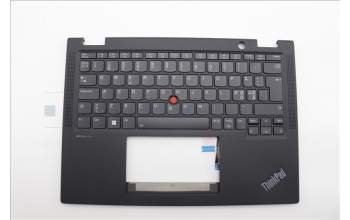 Lenovo 5M11N93093 C-Cover with keyboard, Nordic, Black, Backlight, UK