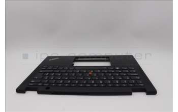 Lenovo 5M11N93102 C-Cover with keyboard, Slovenian, Black, Backlight, UK