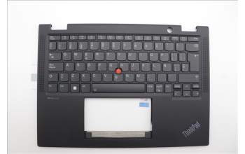 Lenovo 5M11N93105 C-Cover with keyboard, Spanish, Black, Backlight, UK