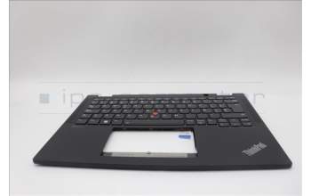 Lenovo 5M11N93105 C-Cover with keyboard, Spanish, Black, Backlight, UK