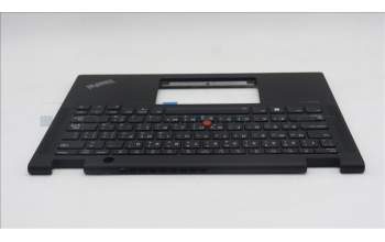 Lenovo 5M11N93136 C-Cover with keyboard, Arabic, Black, Backlight, WWAN, US