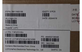 Lenovo 5M11N93156 MECH_ASM BL KB BK WW ENG LTN