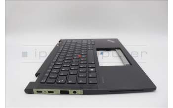 Lenovo 5M11N93186 C-Cover with keyboard, Italian, Black, Backlight, WWAN, UK