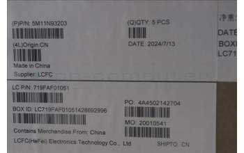 Lenovo 5M11N93203 MECH_ASM BL KB BK WW NORDIC CHY