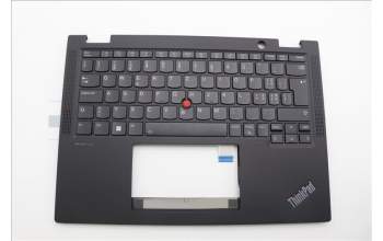 Lenovo 5M11N93221 C-Cover with keyboard,Switzerland,Black,Backlight,WWAN