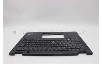 Lenovo 5M11N93237 C-Cover with keyboard, UK English, Black, Backlight, WWAN, UK