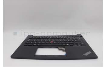 Lenovo 5M11N93258 C-Cover with keyboard, Belgian, Black, UK