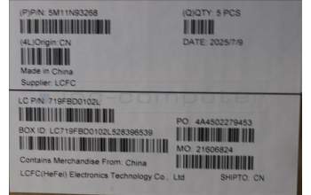 Lenovo 5M11N93268 C-Cover with keyboard, French, Black, US