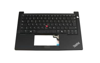 5M11N93272 original Lenovo keyboard incl. topcase DE (german) black/black with mouse-stick