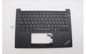 Lenovo 5M11N93282 C-Cover with keyboard, Hungarian, Black, UK