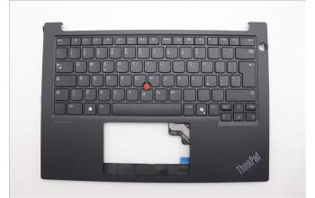 Lenovo 5M11N93290 C-Cover with keyboard, Italian, Black, UK