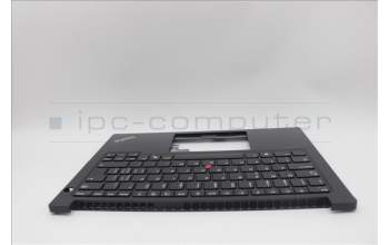 Lenovo 5M11N93322 C-Cover with keyboard, Switzerland, Black, UK