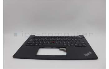 Lenovo 5M11N93326 C-Cover with keyboard, Turkish, Black, UK