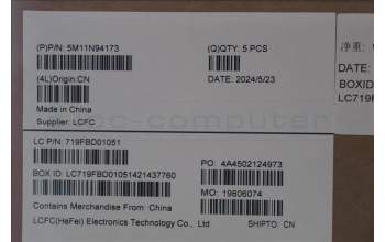 Lenovo 5M11N94173 C-Cover with keyboard, Spanish, Black, Backlight, UK