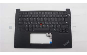 Lenovo 5M11N94196 C-Cover with keyboard, Hebrew, Black, Backlight, US