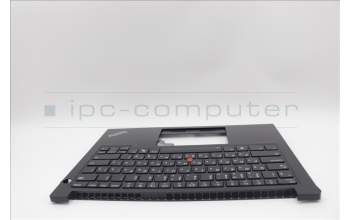 Lenovo 5M11N94211 C-Cover with keyboard, Russian, Black, Backlight, US