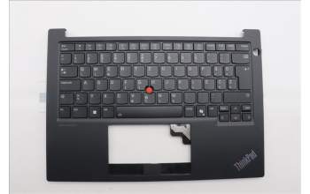 Lenovo 5M11N94217 C-Cover with keyboard, Slovenian, Black, Backlight, UK