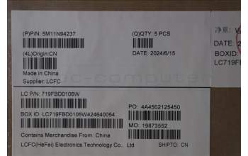 Lenovo 5M11N94237 C-Cover with keyboard, UK English, Black, Backlight, UK