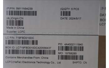 Lenovo 5M11N94239 MECH_ASM FRU KB UKE BL(SRX)UK Bk