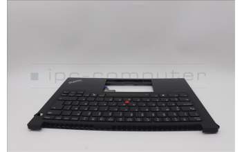 Lenovo 5M11N94247 C-Cover with keyboard, Icelandic, Black, Backlight, UK