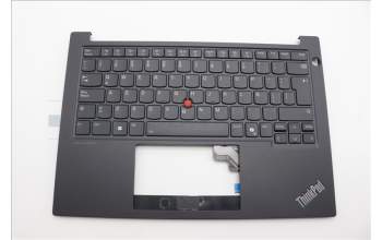Lenovo 5M11N94271 C-Cover with keyboard, Spanish LA, Black, Backlight, UK