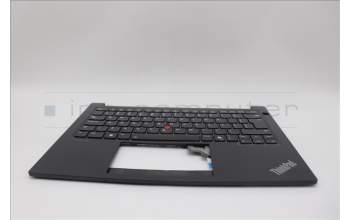 Lenovo 5M11N94273 C-Cover with keyboard, Brazil Portuguese, Black, Backlight, UK