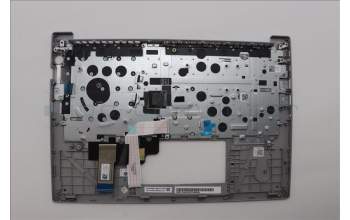 Lenovo 5M11N96163 C-Cover with keyboard, Belgian, Arctic Grey, Backlight, UK