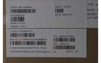 Lenovo 5M11N96543 C-Cover with keyboard, Greek, Black, US