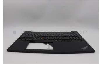 Lenovo 5M11N96543 C-Cover with keyboard, Greek, Black, US