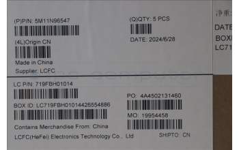 Lenovo 5M11N96547 C-Cover with keyboard, Hungarian, Black, UK