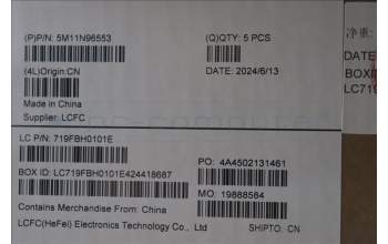 Lenovo 5M11N96553 C-Cover with keyboard, Italian, Black, UK