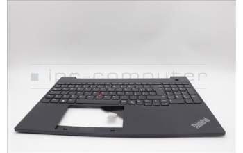 Lenovo 5M11N96553 C-Cover with keyboard, Italian, Black, UK