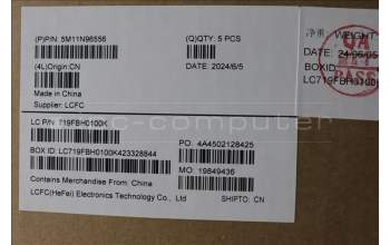 Lenovo 5M11N96556 C-Abdeckung mit Tastatur, Norwegisch, Schwarz