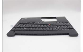 Lenovo 5M11N96559 C-Cover with keyboard, Portuguese, Black, UK