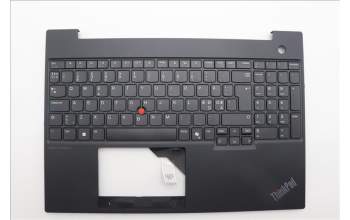 Lenovo 5M11N96574 C-Cover with keyboard, Nordic, Black, UK