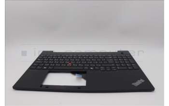 Lenovo 5M11N96592 C-Cover with keyboard, Bulgarian, Black, UK