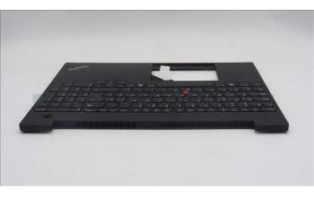 Lenovo 5M11N99114 C-Cover with keyboard, Belgian, Black, Backlight, UK