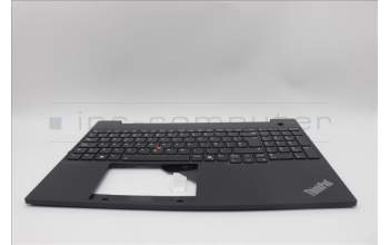 Lenovo 5M11N99122 C-Cover with keyboard, Spanish, Black, Backlight, UK