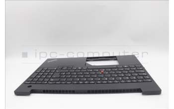 Lenovo 5M11N99122 C-Cover with keyboard, Spanish, Black, Backlight, UK