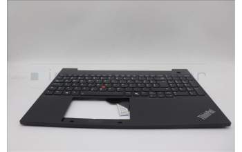 Lenovo 5M11N99188 C-Cover with keyboard, Slovenian, Black, Backlight, UK